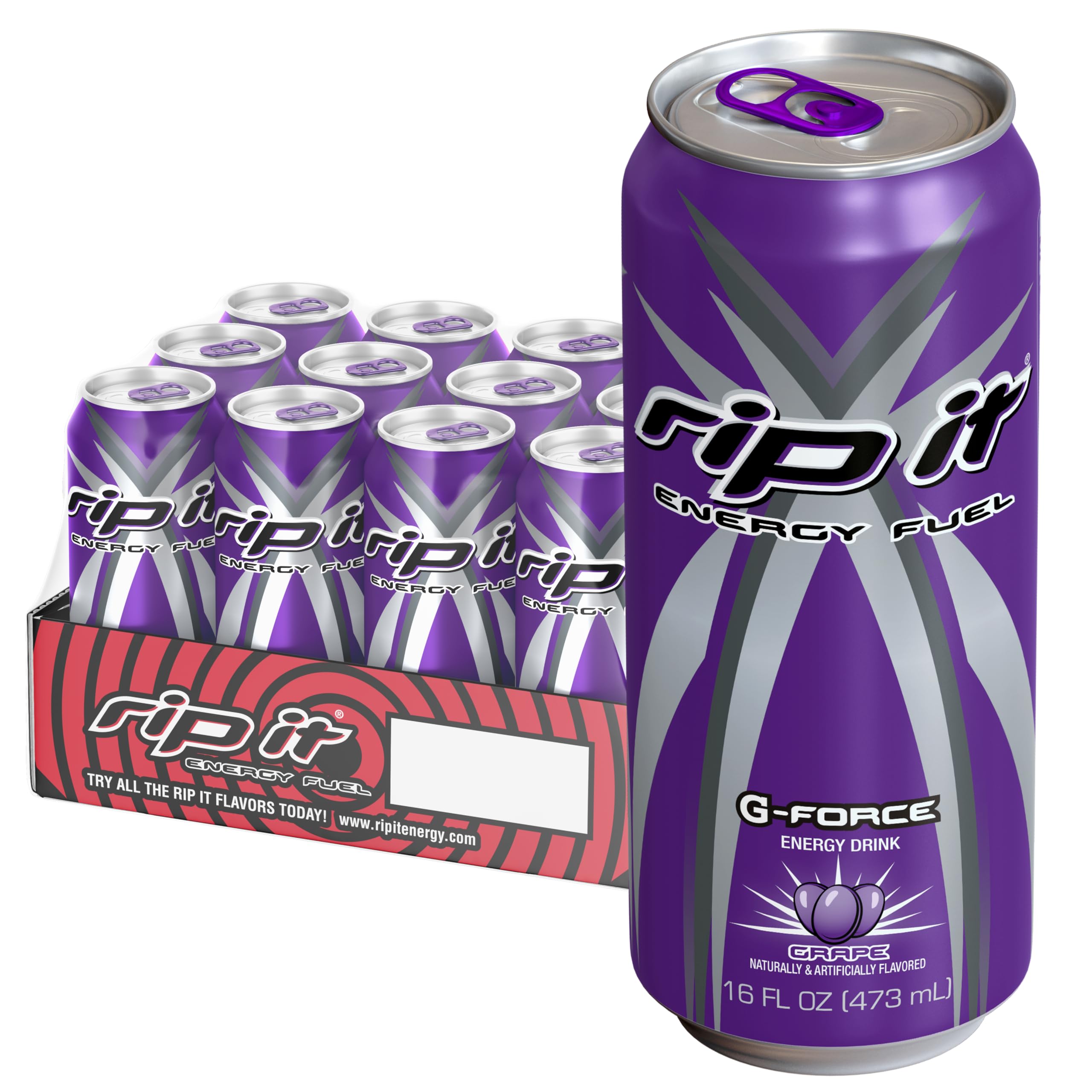 Amazon.com : Rip It Energy Drink | G-Force | Grape Flavor | 12